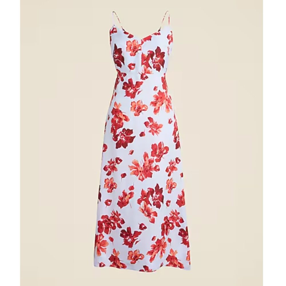 NWT JCREW Natasha slip dress in floral print Size 8